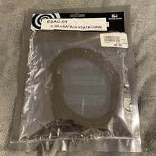 KINGWIN ESAC-01 3.3 ft. eSATA to eSATA Black Cable