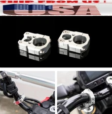 For Honda Monkey 125 7/8" US SILVER HandleBar Brake Clutch Line Hose Cable Clamp