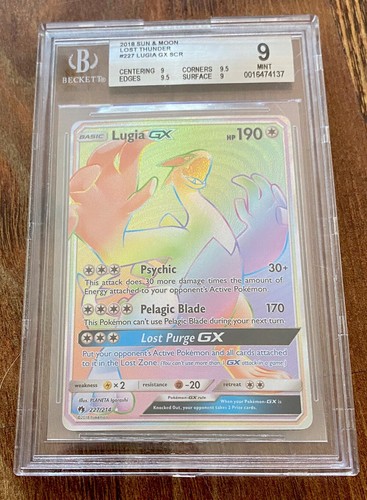 Lugia-GX graded BGS 9 for sale on eBay