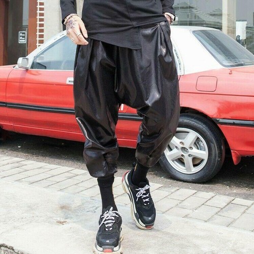 Trouser Casual Harem Drop-Crotch Pants 