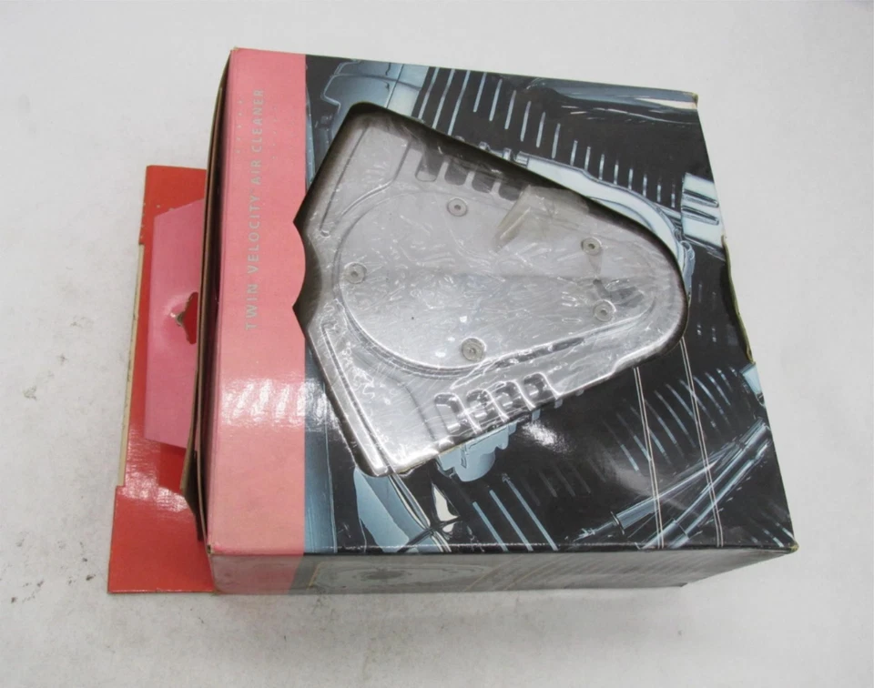 Harley Davidson Kuryakyn NOS 90-91 Evo BT 铬双速空气净化器 9800 — 第 2/4 张图片