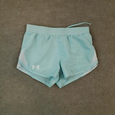Nike Shorts Girl Youth Meidum Blue Shorts Elastic Waist Drawstring Stretch
