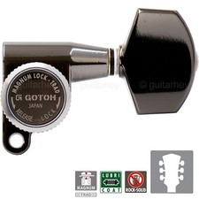 NEW Gotoh SG360-01 MGT Locking Tuners L3 R3 Keys LARGE Buttons 3x3 - COSMO BLACK