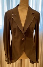High Fabulous Khaki Green Light Blazer, Unique Details,tail Back, Perfect Fit, S