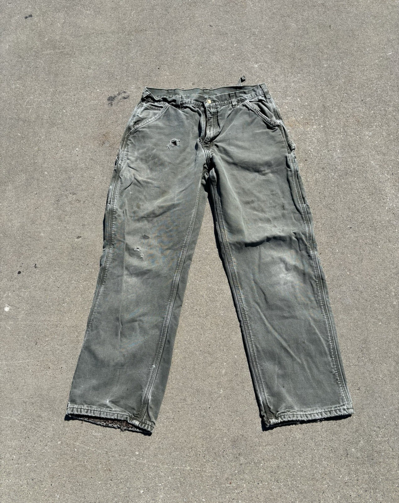 Vintage Carhartt Flannel Lined Carpenter Pants