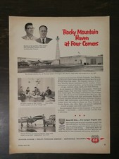 Vintage 1961 Phillips 66 Four Corners Aviation Full Page Original Ad