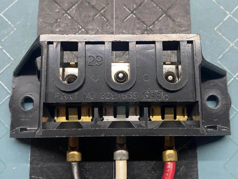 Bloque de terminales para secadora Whirlpool Kenmore Maytag GE P# WP3397659 3397659 Foto 4 de 4