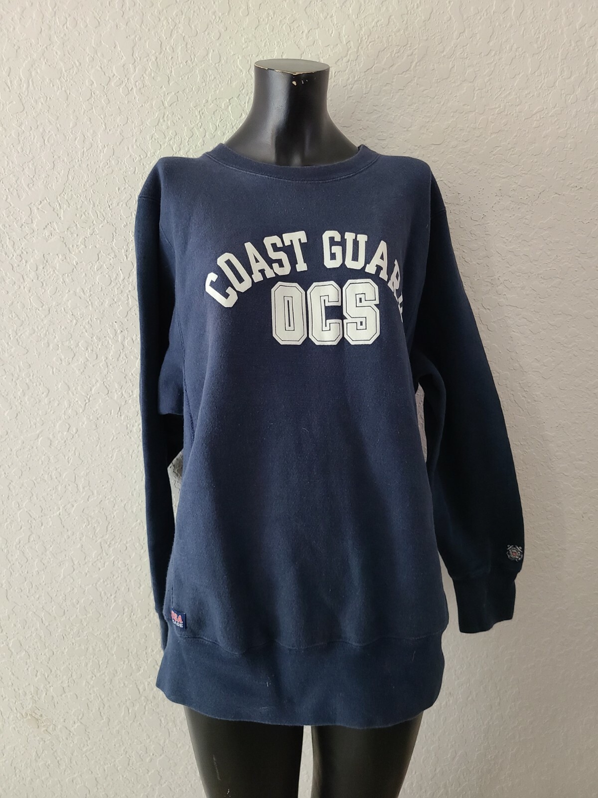 Vintage VTG Coast Guard Blue Crew Neck 