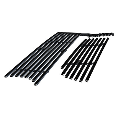 Fits 2015-2023 Dodge Challenger W Adapt Ctrl Black Billet Grille Insert Combo