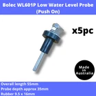 5pc x Stainless Steel Liquid Indicator Water Level Probe Sensor VDO Redarc
