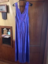 Vtg Vanity Fair Medium Purple Nylon Nightgown
