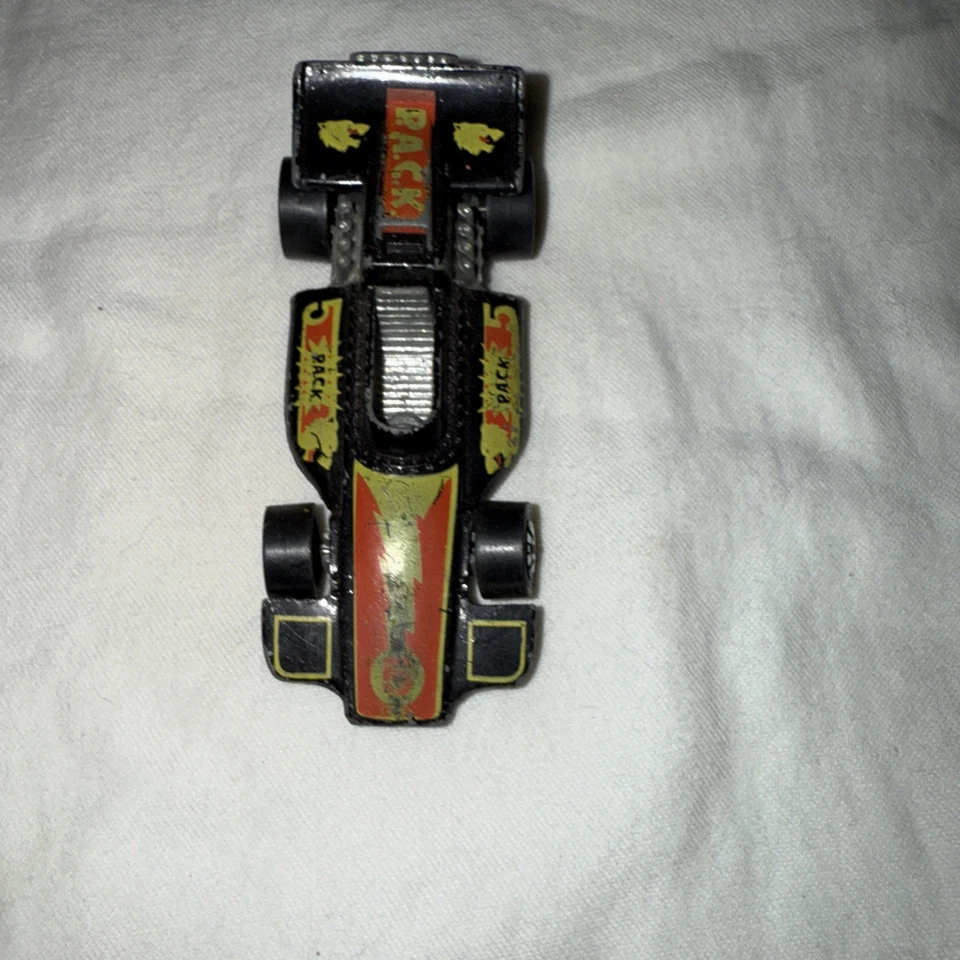 Винтаж 1973 Hot Wheels Redline Formula P.A.C.K. Упаковка черный гоночный автомобиль Гонконг - Изображение 2 из 4