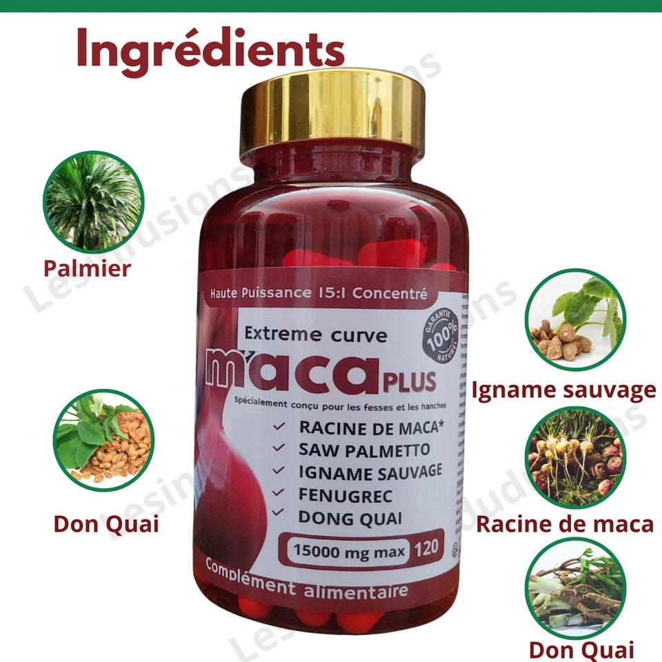 💥 Extreme Curve Maca Plus 15000mg - Curved Buttocks & Hips - 120 Capsules - Image 3 of 4
