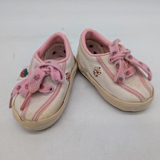 Vintage Strawberry Shortcake 1980's Stride Rite Girls Canvas Shoes Size 2M Baby