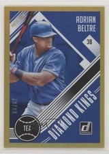 2018 Panini Donruss Diamond Kings Press Proof Gold 79/99 Adrian Beltre HOF 04br