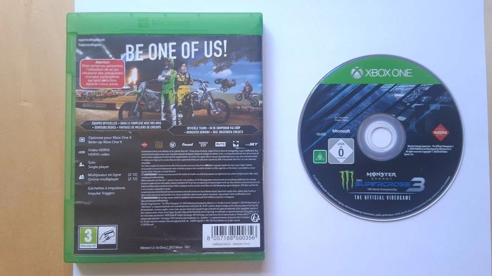 Jeu XBox One Monsters Energy Supercross 3- The Official Videogame, photo 2 sur 2