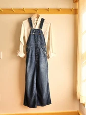 Vintage 50s 60s high waist LEE denim overalls jumpsuit coveralls 30" USA made
