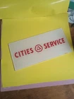 CITIES SERVICE PUMP GLASS PLATE VINTAGE