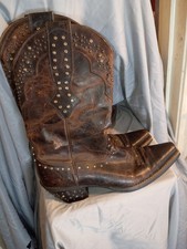 Ariat Women Boots Crafted From Distressed Leather Rhinestone And Stud Accents...