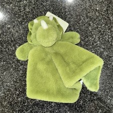 NEW Oobles Lovey Dino Green Soft Baby Toy Rattle Danbar