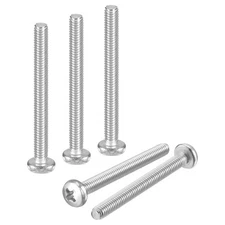 M4-0.7x40 Pan Head Machine Screws - 30pcs - 304 Stainless Steel -Silver