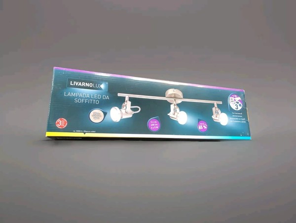 Livarnolux Gu10 Led Deckenstrahler Deckenleuchte Wandleuchte 3X5W Stufen Dimmbar-image