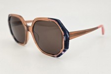 WOOW Sunglasses NEW Super Vision 2 Color 0373 Brown Blue Coral Size 53 Square