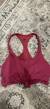 Alo Women's Pink Criss Cross Sports Bra Size Small