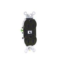 Hubbell Brown COMMERCIAL Duplex Receptacle Outlet NEMA 5-15R 15A 125V CR15