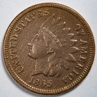 1865 Indian Head Cent Very Fine (VF) Details