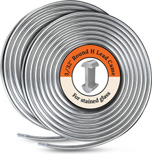 3/32'' round H Lead Came for Stained Glass  Hobby Came - 12 Ft