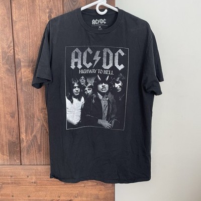 AC/DC Highway To Hell Black Size Medium T-Shirt Metal Band Music Rock