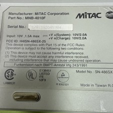 Vintage Mitac 3025D Laptop Computer For Parts Untested No Cord Retro