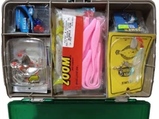 Damaged~ Plano Tackle Box Salt Water Gamakatsu Hooks, Jigs, Rigs, Teasers & MORE