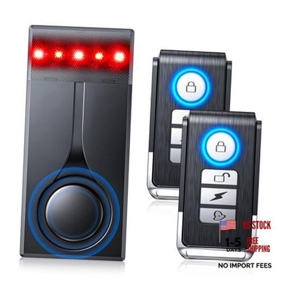 108dB Car Alarm System, Car Anti-Theft Vibration Sensor One Alarm(two remote)