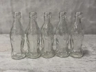 Vintage Lot Mini Glass Coca-Cola Bottle 2.5" Miniature Tiny Advertising Small