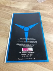 Vay Sega CD CIB Complete w/ Reg Card and Map TESTED