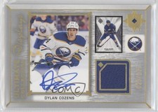 2021-22 Upper Deck Ultimate Collection Display Jersey /135 Dylan Cozens Auto