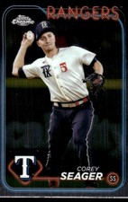 Corey Seager 2024 Topps Rangers #TEX-1 Rangers MLB READ FREE SHIP AutographDen