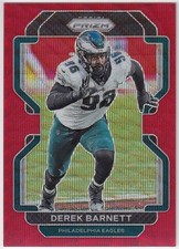 2021 Panini Prizm Red Wave Parallel DEREK BARNETT 226 #3/149 Philadelphia Eagles