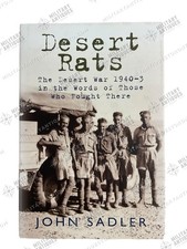 Livre de référence couverture rigide John Sadler British Desert Rats WW2