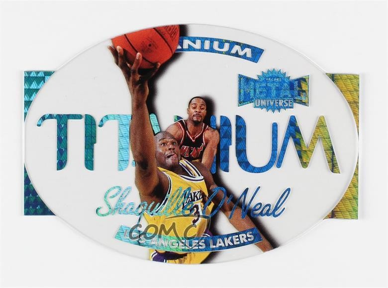 1997-98 Metal Universe Titanium Shaquille O'Neal #4T HOF 17a5