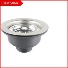 Full Sink Waste Kit: 110mm Stainless Steel Basket Strainer for Kitchen Sinks