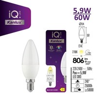 ŻAróWka ŹRóDłO śWiatłA LED E14 IQ-LED C35E14 5,9W-WW 806Lm 2700K Barwa CiepłA 3