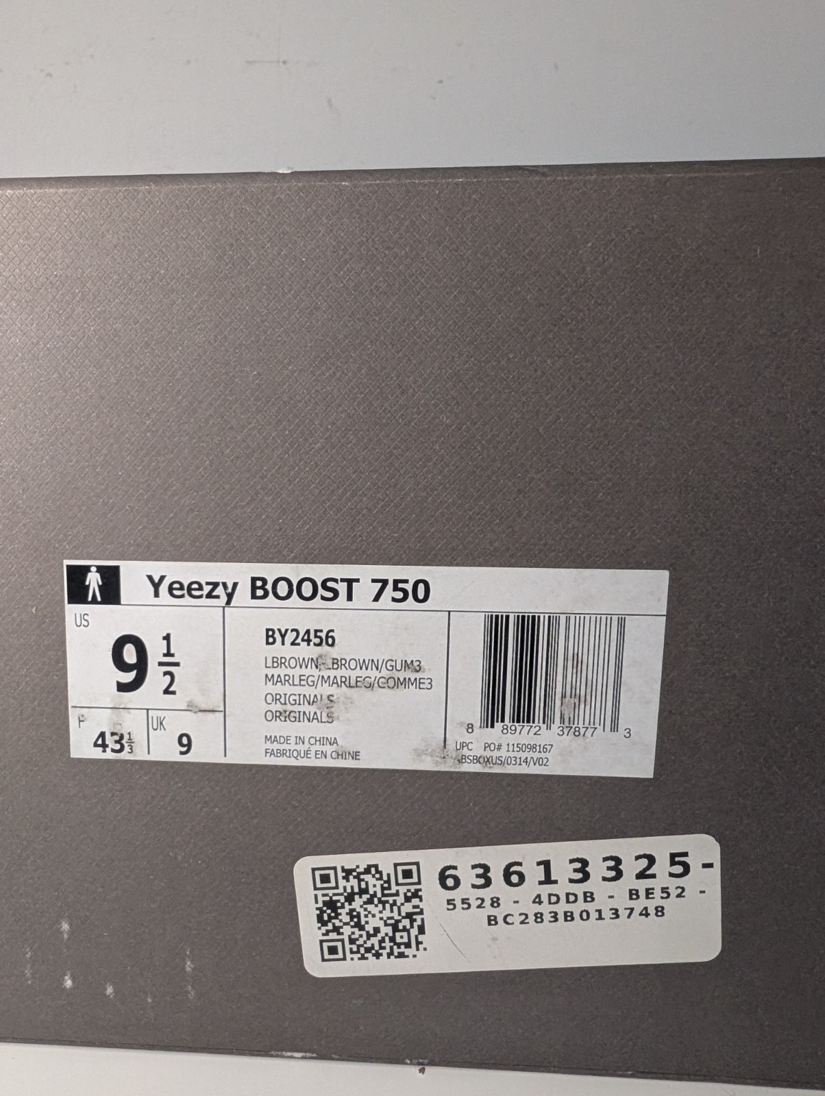 Adidas Yeezy Boost 750 Brown Gum UK 9 EUR 43 BNIB Never Worn Authentic image 9