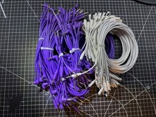 Tendrils Eurorack Cable Bundle - Straight, Some Right Angle (White and Purple)