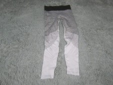 Aerie Pants Womens XS Gray White Compression Yoga Workout Leggings Athleisure