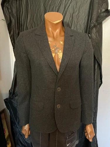 A.P.C. Rue Madame Paris Two Button Charcoal Grey Sportscoat Blazer Jacket Sz. M image 9