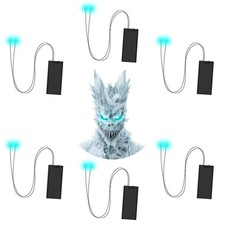 6 Pack Halloween Glowing LED Eyes, Halloween Eyes Lights for Skulls, Blue
