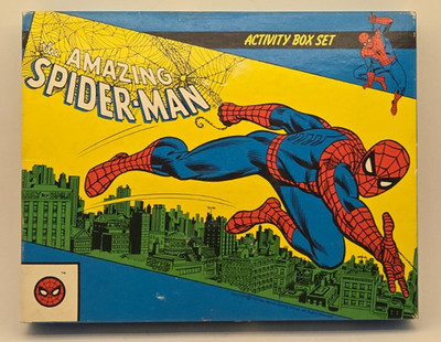 Vintage 1977 Spiderman Activity Box Set (BOX ONLY) Marvel Comics Collectable